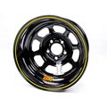 Aero Race Wheels Aero Race Wheels 52-184720 52-Series IMCA Rolled Wheel - Black - 15 x 8 in. - 5 x 4.75 in. Bolt Circle - 2 in. Back Spacing - 19 lbs ARW52-184720